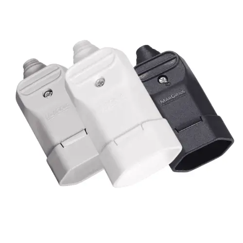 Tomada Desmontável 2P+T de 20A com Prensa Cabos – MarGirius