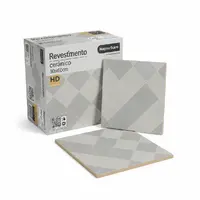 Revestimento Cerâmico Decorado 30x60cm HD Cinza Geométrico – Caixa com 1,8m² - imagem 2