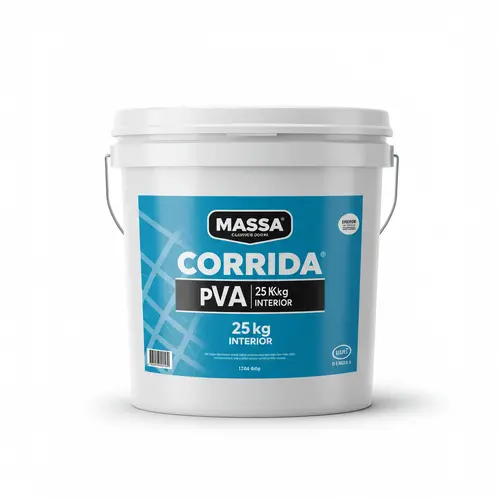 Massa Corrida PVA 25kg – Interior – Secagem Rápida