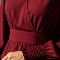 Vestido Midi Elegance Vinho - imagem 3