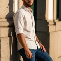 Camisa Casual Urban Classic Off White - imagem 1