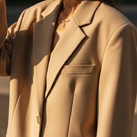 Blazer Soft Chic Areia Feminino - imagem 3
