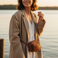 Blazer Soft Chic Areia Feminino - imagem 1
