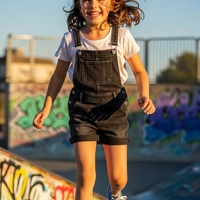 Jardineira Jeans Mini Style Kids - imagem 2