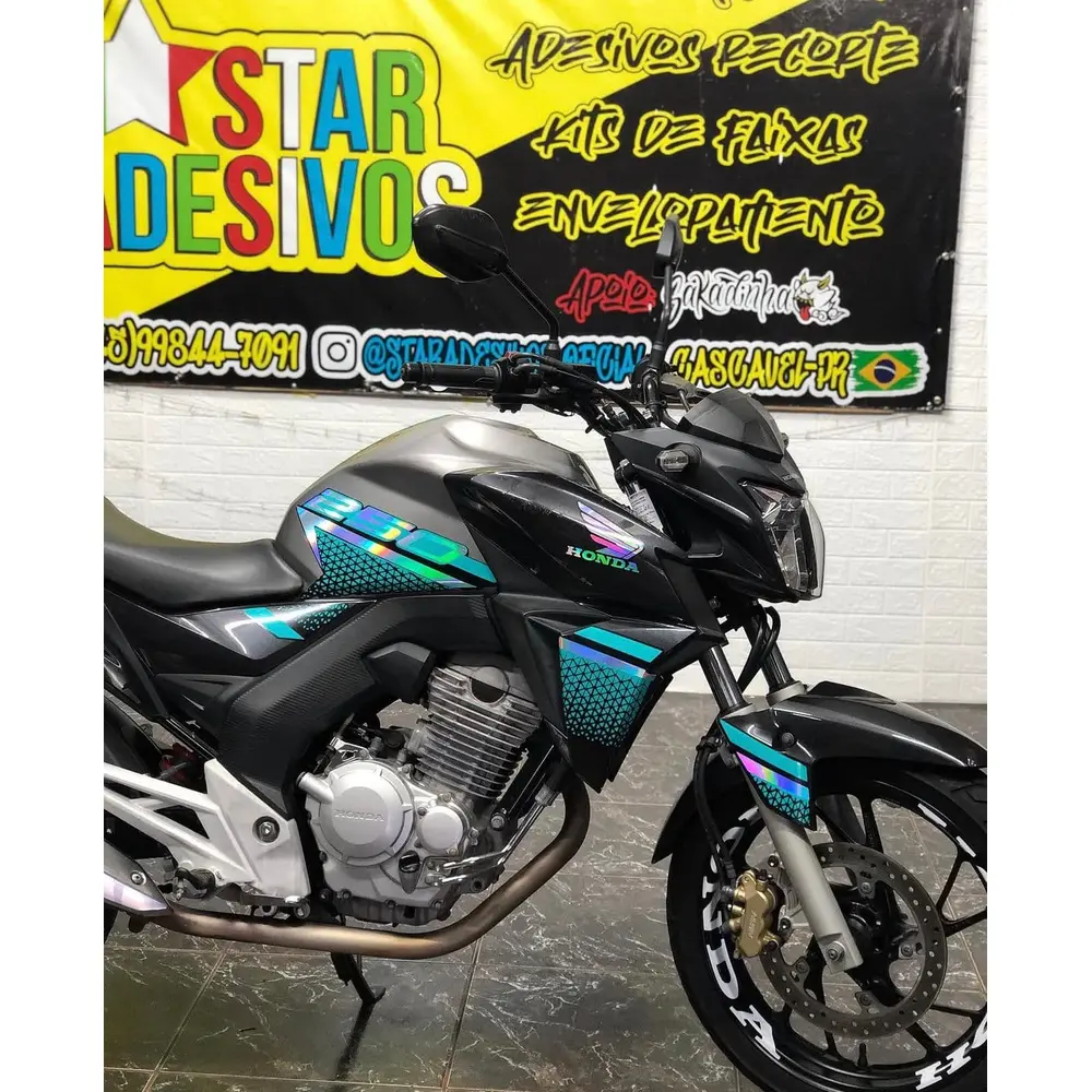 Kit Twister 2022 Holográfico e turquesa Laminado