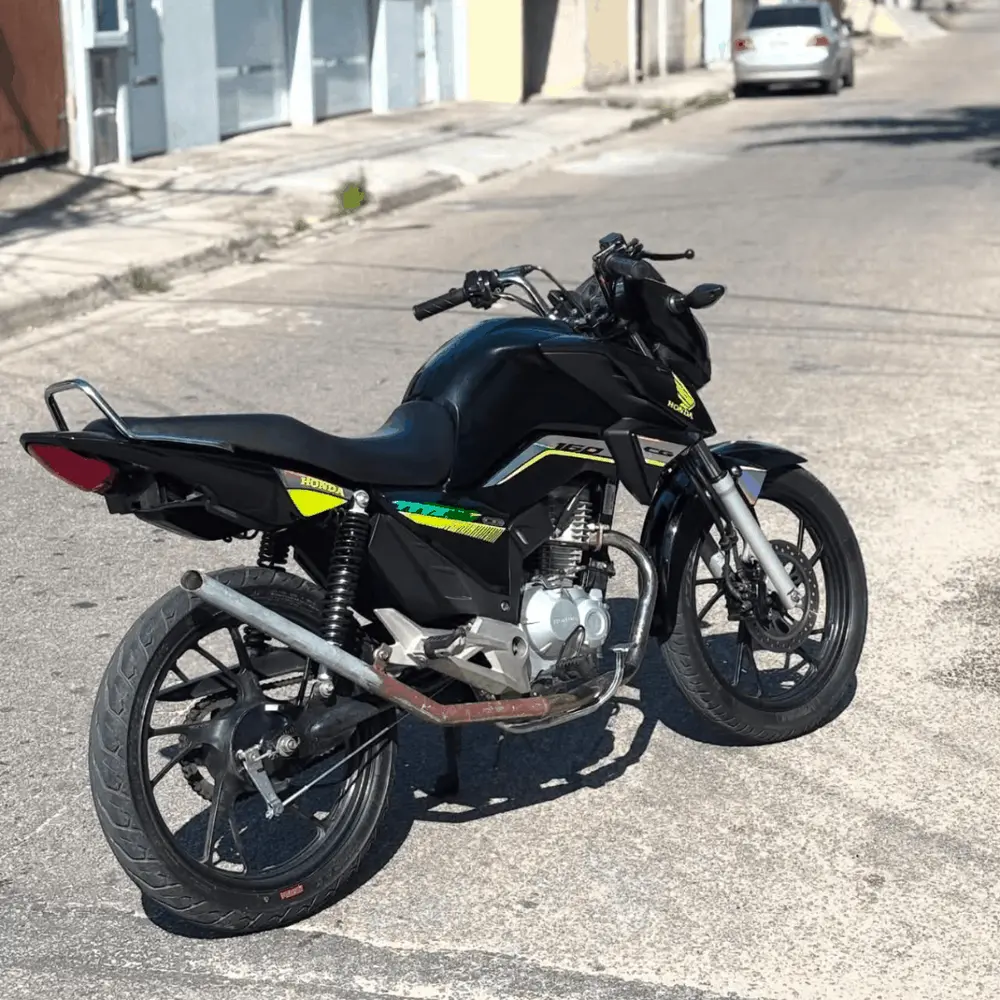 Kit Titan 160 2024 + Rabeta fan + frente farol verde limão e holo