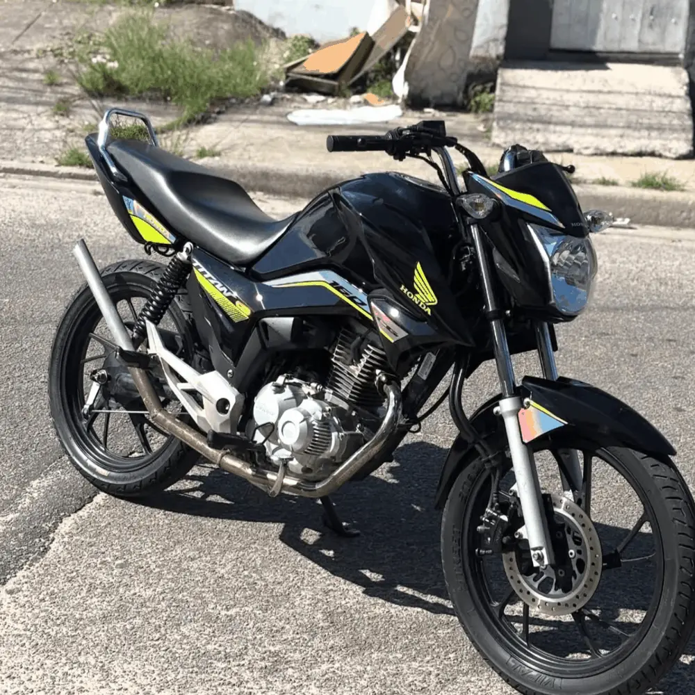 Kit Titan 160 2024 + Rabeta fan + frente farol verde limão e holo