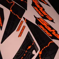 Kit Sahara 300 Adv preto fosco e laranja refletivo - imagem 2
