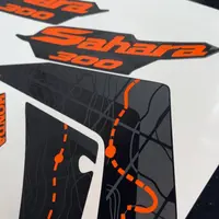 Kit Sahara 300 Adv preto fosco e laranja refletivo - imagem 3
