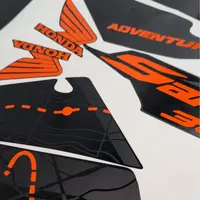 Kit Sahara 300 Adv preto fosco e laranja refletivo - imagem 4