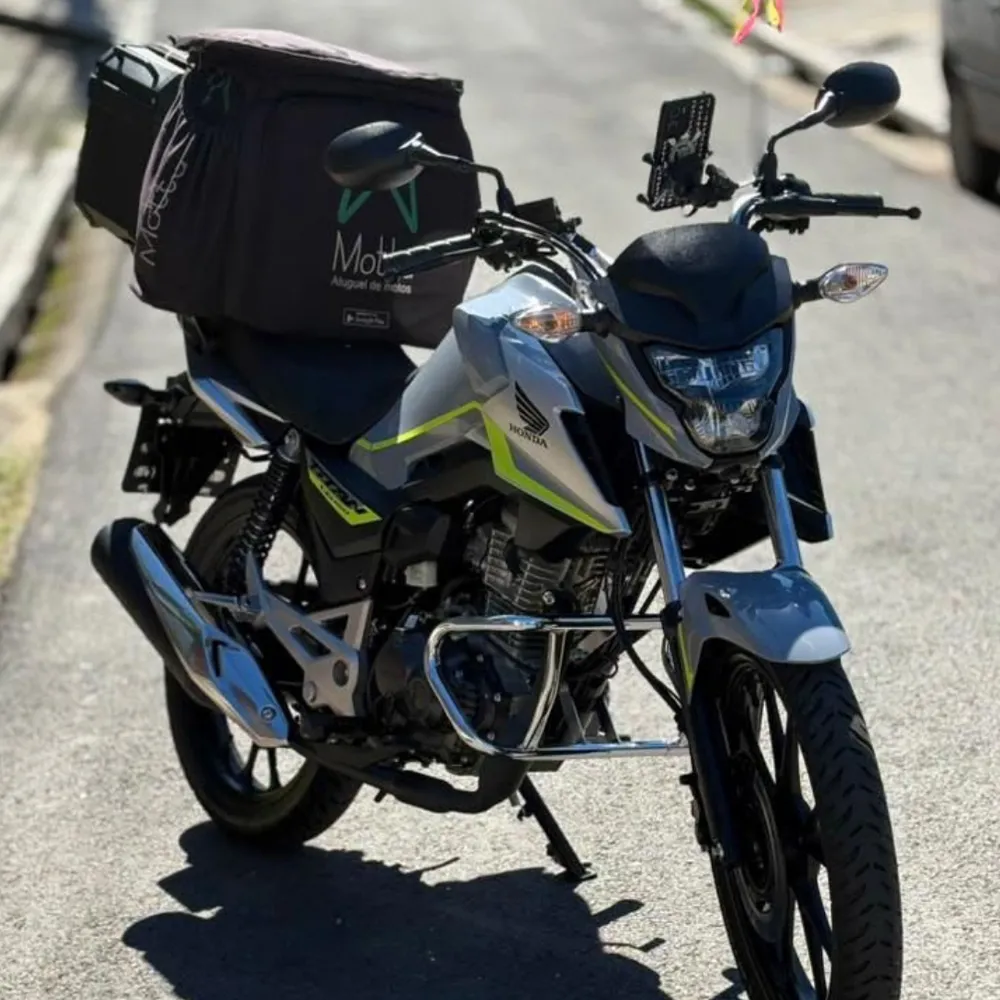 Kit Titan 160 2026 prata e verde limão