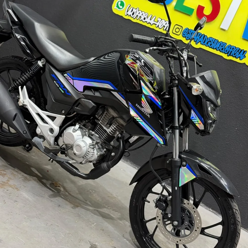 Kit Fan 2025 Mod linhas Azul e holo