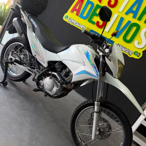 Kit Bros 150 2014 azul bb e holográfico