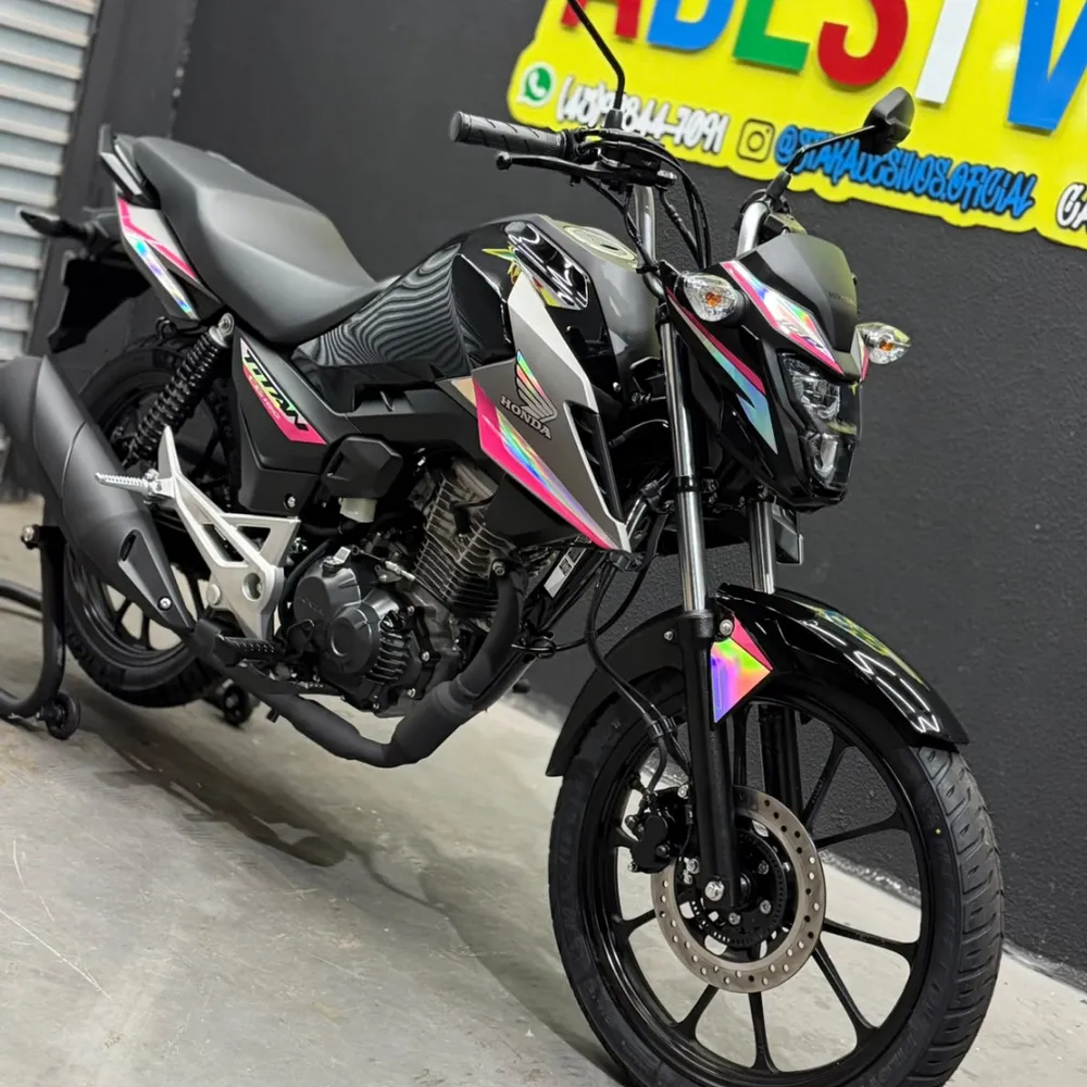 Kit Titan 160 2026 + Farol + Rabeta Rosa e holo