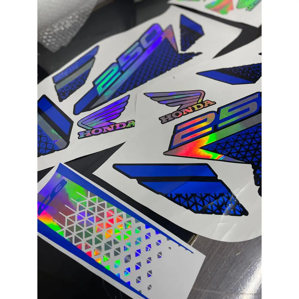 Kit Adesivos Twister 2022 Azul e Holográfico