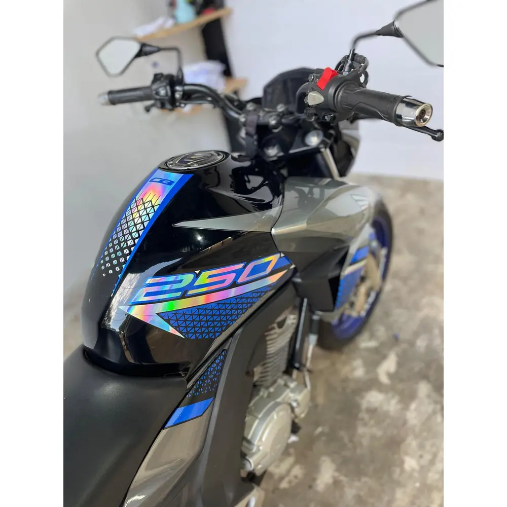 Kit Adesivos Twister 2022 Azul e Holográfico