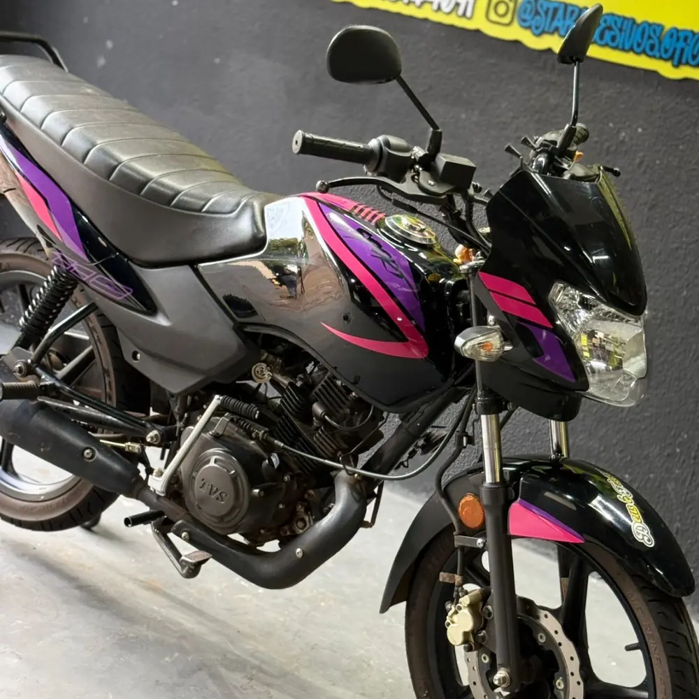 Kit Mottu 110 Rosa e Roxo