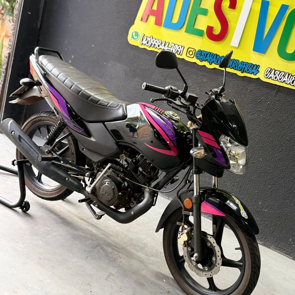 Kit Mottu 110 Rosa e Roxo