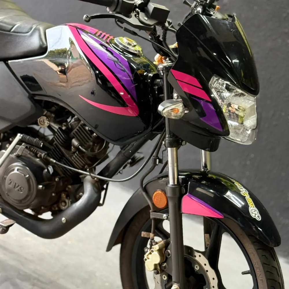 Kit Mottu 110 Rosa e Roxo