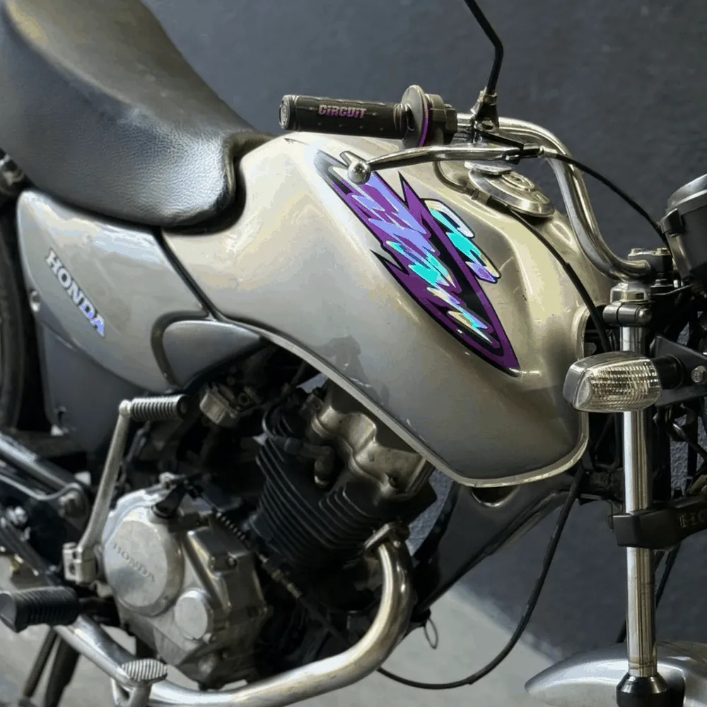 Kit Titan 2000 roxo e holográfico