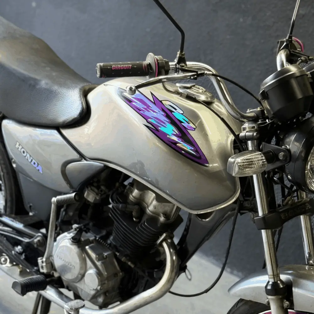 Kit Titan 2000 roxo e holográfico