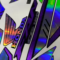 Kit Fan 160 Mod linhas holo e Roxo Metalico Laminado - imagem 1