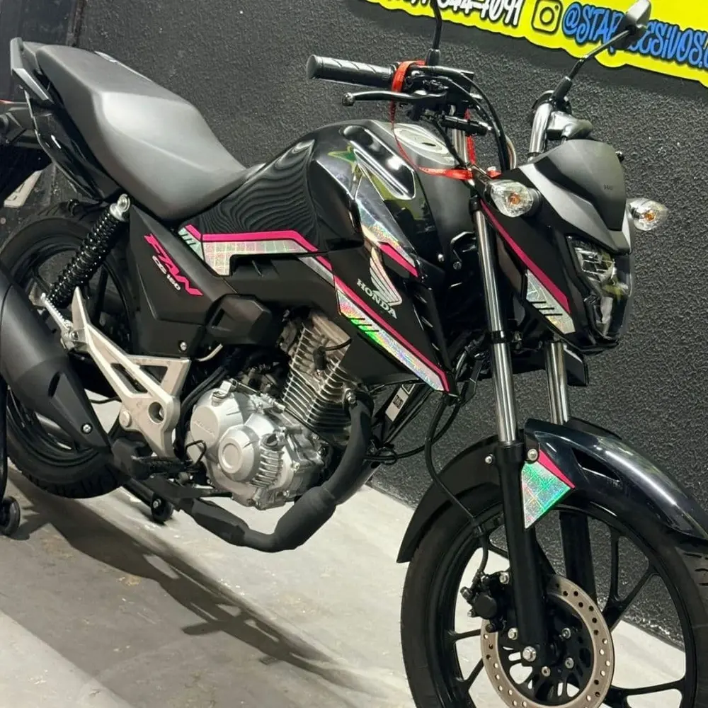 Kit Fan 2025 Mod linhas Rosa e glitter