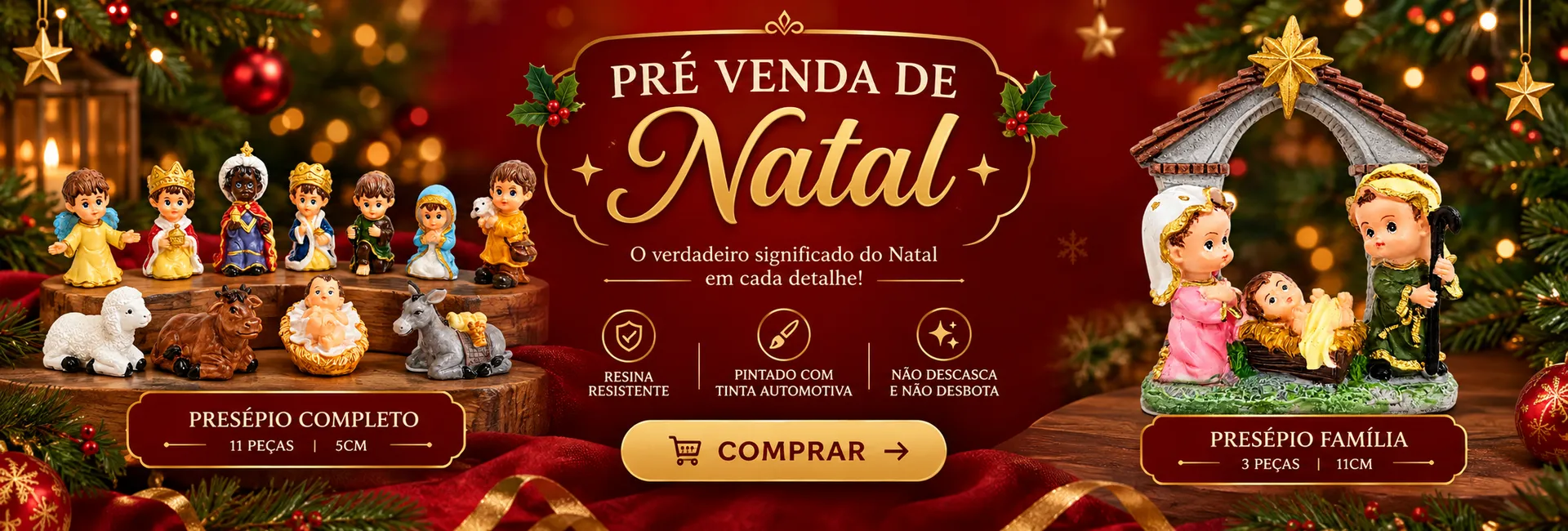 Banner Venda de Presépio de Natal na Lojinha Uai