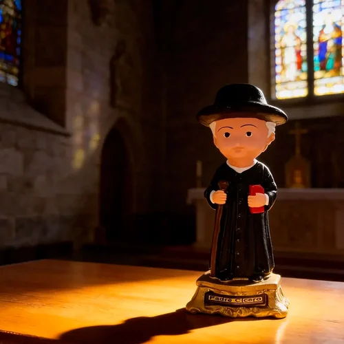 Imagem de Padre Cícero Padim Ciço Infantil de Borracha Inquebrável - 14 cm