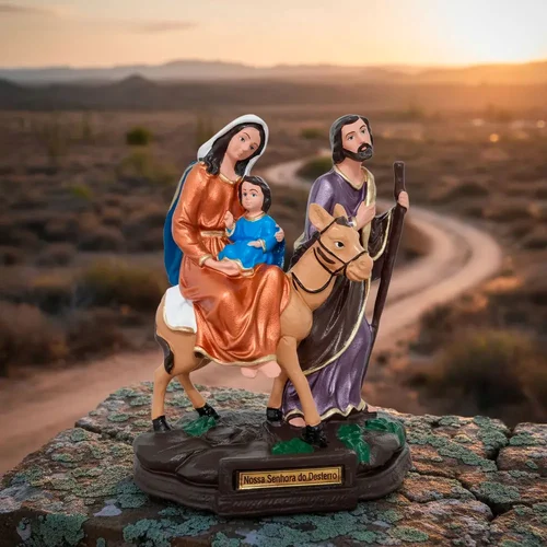 Imagem de Nossa Senhora do Desterro de Borracha Inquebrável - 21 cm