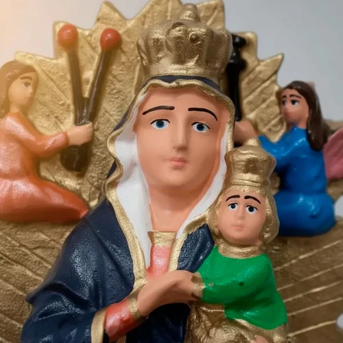 Imagem de Nossa Senhora do Perpétuo Socorro de Borracha Inquebrável - 20 cm