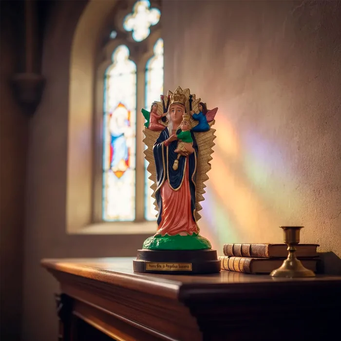 Imagem de Nossa Senhora do Perpétuo Socorro de Borracha | Comprar na Lojinha Uai
