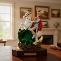 Imagem de São Jorge de Borracha Inquebrável - 21 cm | Comprar na Lojinha Uai - imagem 2