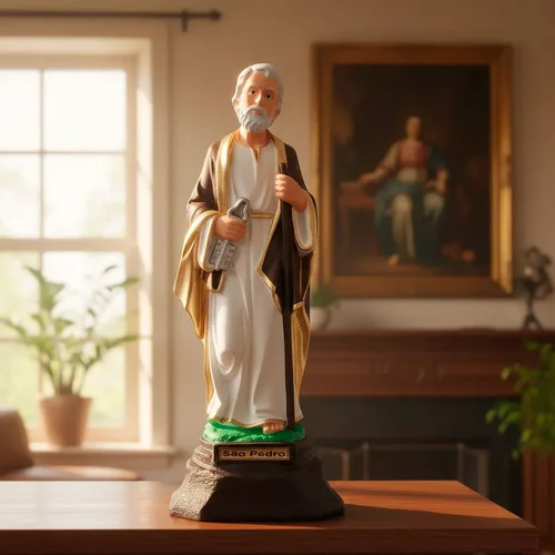 Imagem de São Pedro de Borracha Inquebrável - 37 cm