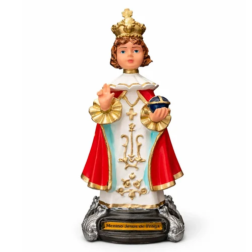Imagem do Menino Jesus de Praga de Borracha Inquebrável - 20 cm