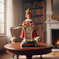 Imagem do Menino Jesus de Praga de Borracha Inquebrável 20 cm | Comprar na Lojinha Uai - imagem 3