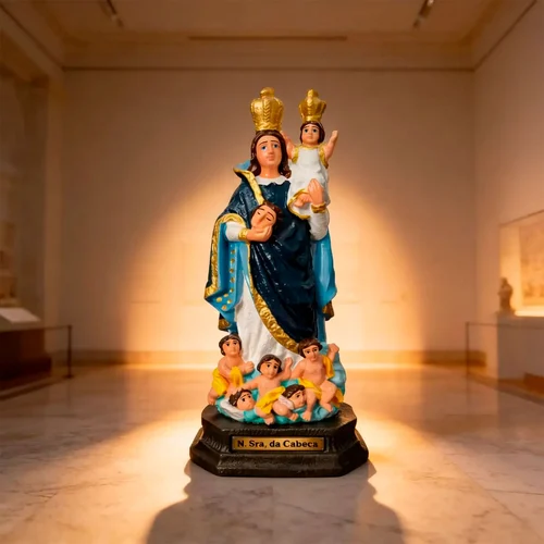 Imagem de Nossa Senhora da Cabeça de Borracha Inquebrável - 22 cm