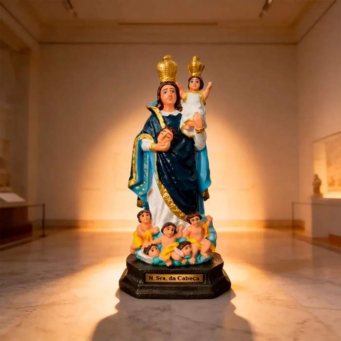 Imagem de Nossa Senhora da Cabeça de Borracha Inquebrável - 22 cm | Lojinha Uai