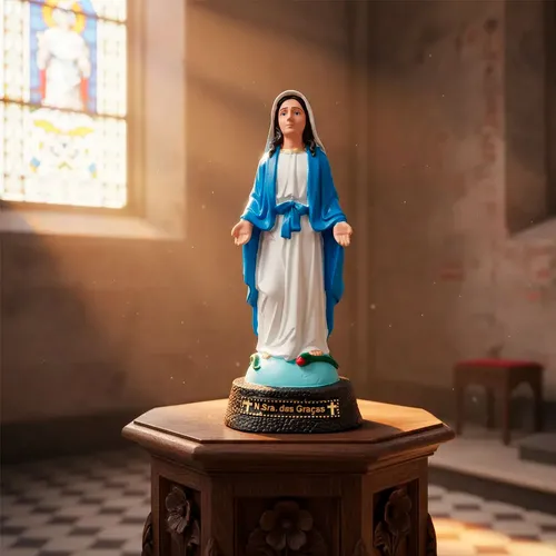 Imagem de Nossa Senhora das Graças de Borracha Inquebrável - 22 cm