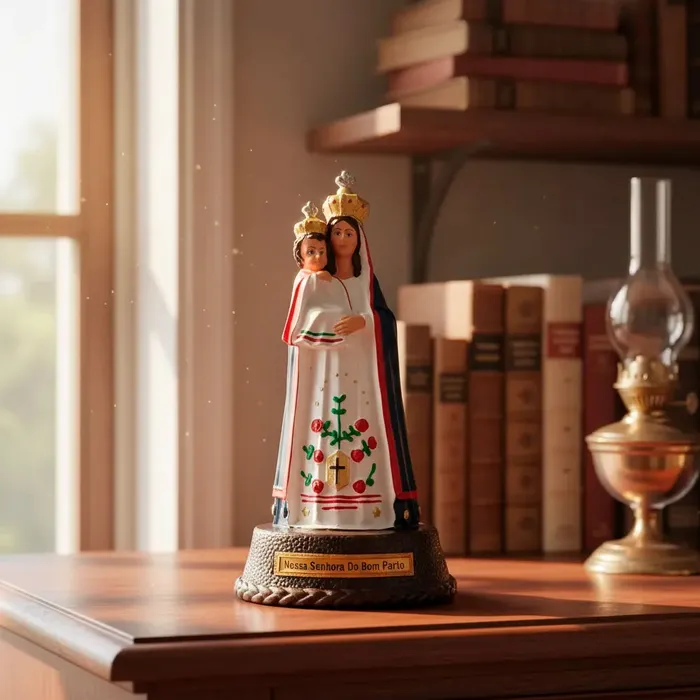 Imagem de Nossa Senhora do Bom Parto de Borracha Inquebrável - 22 cm | Comprar na Lojinha Uai