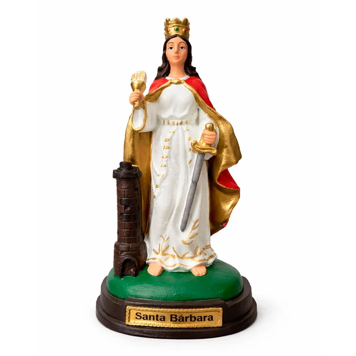 Imagem de Santa Bárbara de Borracha Inquebrável - 20 cm | Comprar na Lojinha Uai