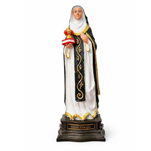 Imagem de Santa Edwiges de Borracha Inquebrável - 20 cm