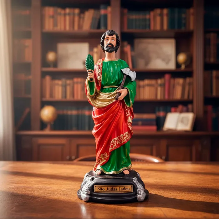 Imagem de São Judas Tadeu de Borracha Inquebrável - 20 cm | Comprar na Lojinha Uai