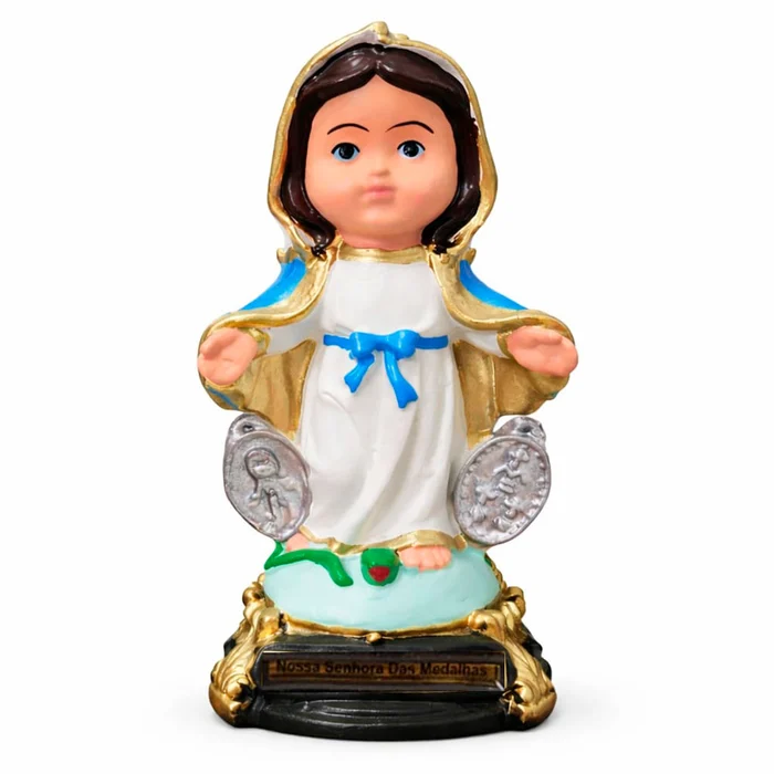 Imagem de Nossa Senhora das Graças Infantil de Borracha - 15 cm | Lojinha Uai