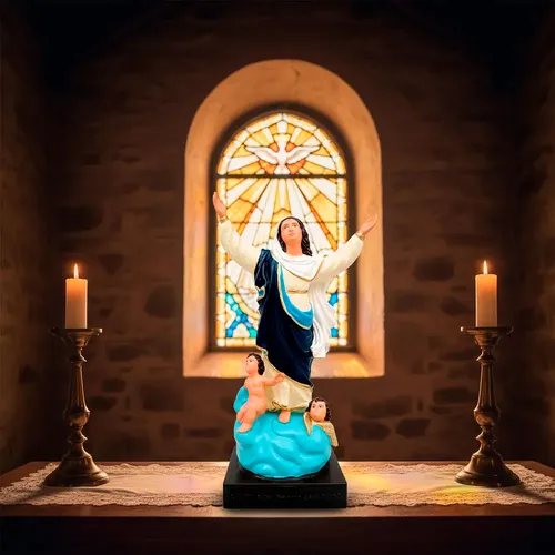 Imagem de Nossa Senhora da Assunção de Borracha Inquebrável - 40 cm