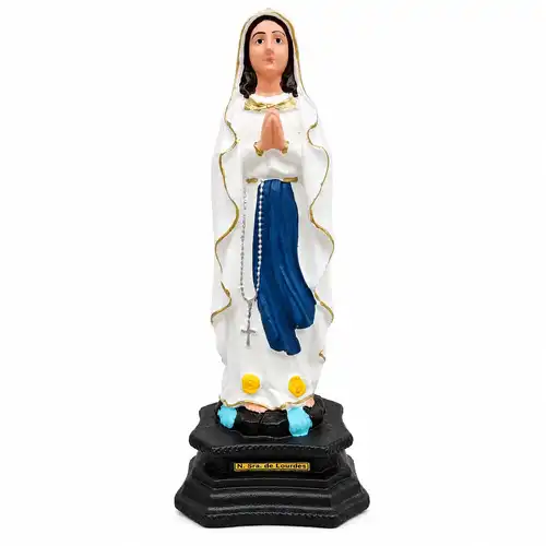 Imagem de Nossa Senhora de Lourdes de Borracha Inquebrável - 20 cm