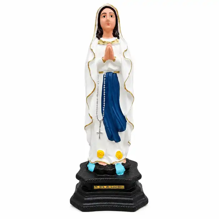 Imagem de Nossa Senhora de Lourdes de Borracha Inquebrável - 20 cm | Comprar na Lojinha Uai