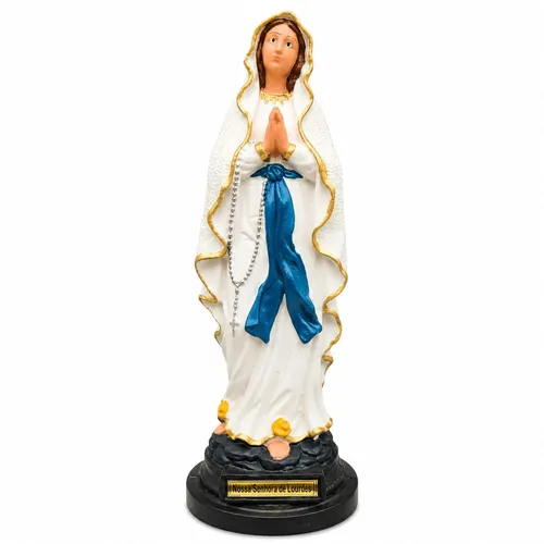 Imagem de Nossa Senhora de Lourdes de Borracha Inquebrável - 30 cm