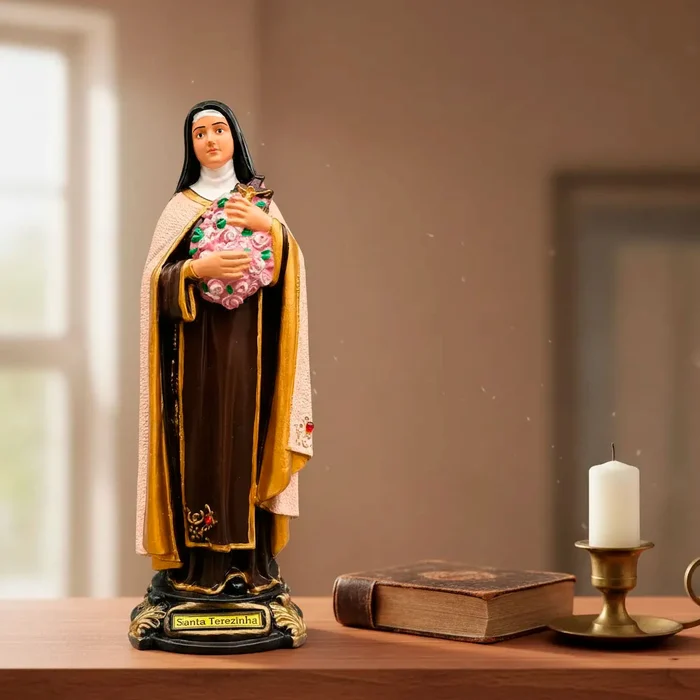 Imagem de Santa Terezinha de Borracha Inquebrável - 30 cm | Comprar na Lojinha Uai