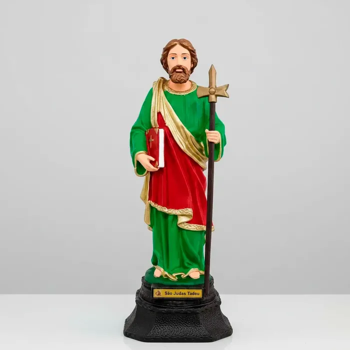 Imagem de São Judas Tadeu de Borracha Inquebrável - 37 cm | Lojinha Uai